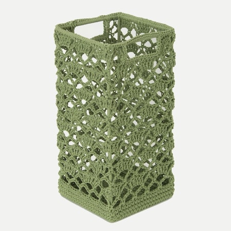 Heritage Lace Mode Crochet BasketSage 9 x 5.5 x 5.5 in. MC-1125SG